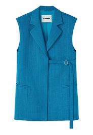 Jil Sander Ärmelloser Blazer - Blau