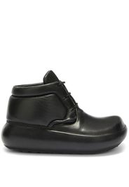 Jil Sander chunky-sole leather ankle boots - Schwarz