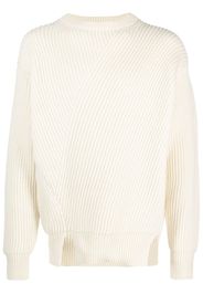 Jil Sander Pullover mit Waffelstrick-Muster - Nude