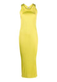 Jil Sander sleeveless ribbed maxi dress - Grün