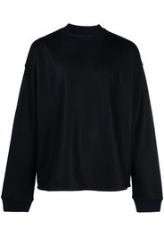 Jil Sander crew-neck felted-wool jumper - Blau