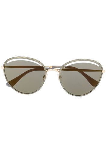 Jimmy Choo Eyewear 'Malya' Cat-Eye-Sonnenbrille - Gold