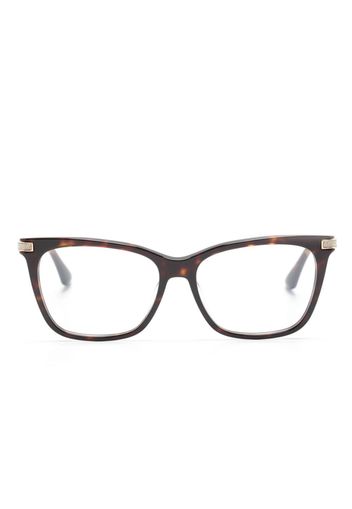 Jimmy Choo Eyewear Cat-Eye-Brille mit Glitter - Braun