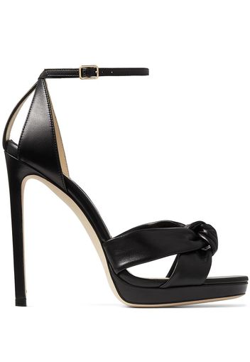 Jimmy Choo Rosie 120mm knotted sandals - Schwarz