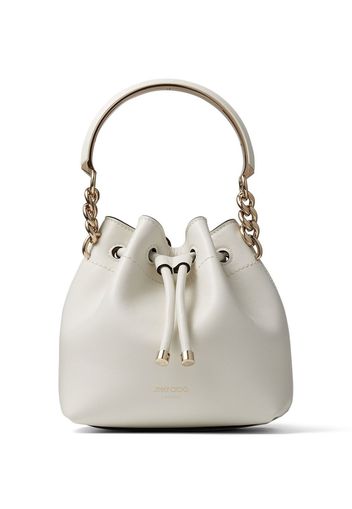 Jimmy Choo Mini Bon Bon Beuteltasche - Weiß