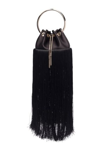 Jimmy Choo Bon Bon fringed bucket bag - Schwarz