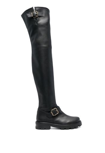 Jimmy Choo Biker ll knee-high boots - Schwarz