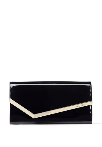 Jimmy Choo Emmie Clutch aus Lackleder - Schwarz