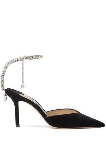 Jimmy Choo Saeda Pumps mit Kristallen 85mm - Schwarz