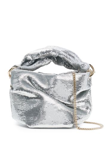 Jimmy Choo bonny sequin-embellished shoulder bag - Silber