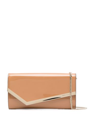 Jimmy Choo Emmie envelope clutch bag - Braun