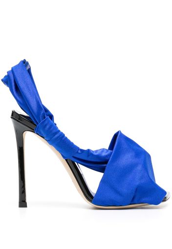 Jimmy Choo 115mm heeled leather sandals - Blau