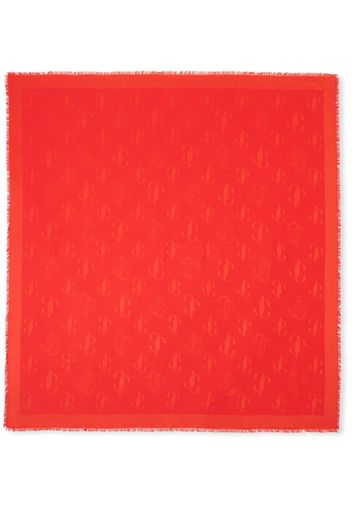 Jimmy Choo Emani monogram scarf - Orange