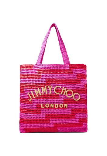 Jimmy Choo woven logo tote - Rosa