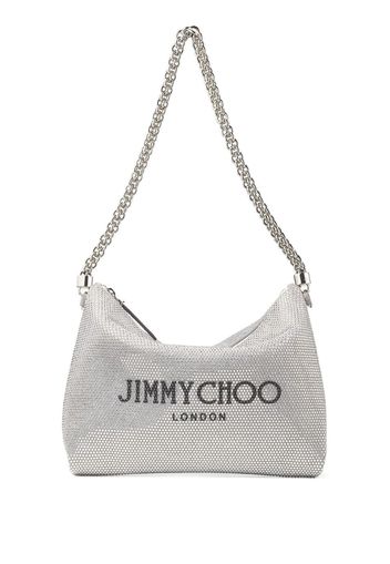 Jimmy Choo Callie crystal-embellished shoulder bag - Silber