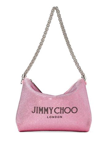 Jimmy Choo Callie crystal-embellished shoulder bag - Rosa