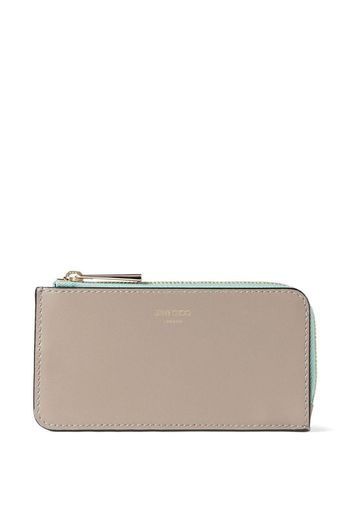 Jimmy Choo Lise-Z zip-up purse - Nude