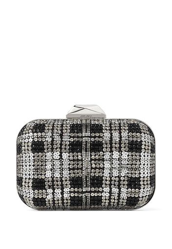 Jimmy Choo Micro Cloud sequin-embellished clutch - Schwarz