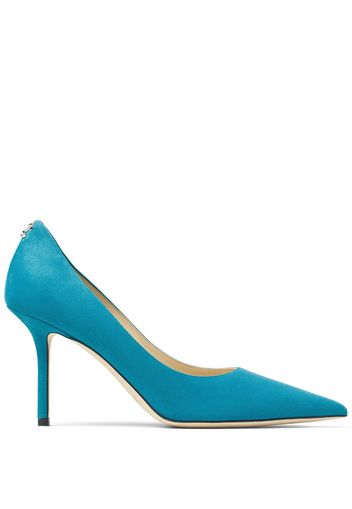 Jimmy Choo Love Pumps mit spitzer Kappe 85mm - Blau