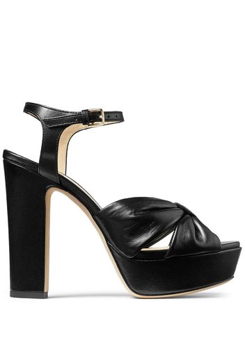 Jimmy Choo Heloise 120mm leather sandals - Schwarz