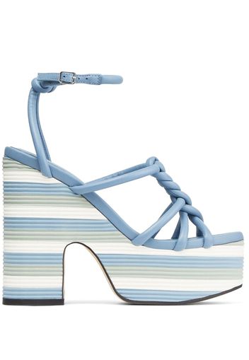 Jimmy Choo Clare Plateau-Sandalen 130mm - Blau