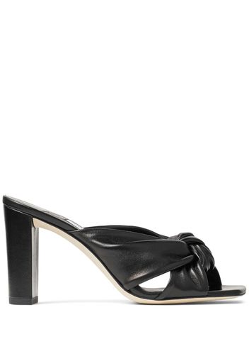 Jimmy Choo Avenue 85mm leather sandals - Schwarz