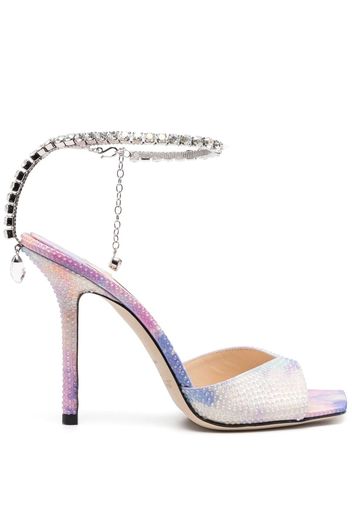 Jimmy Choo crystal-embellished 110mm stiletto sandals - Rosa