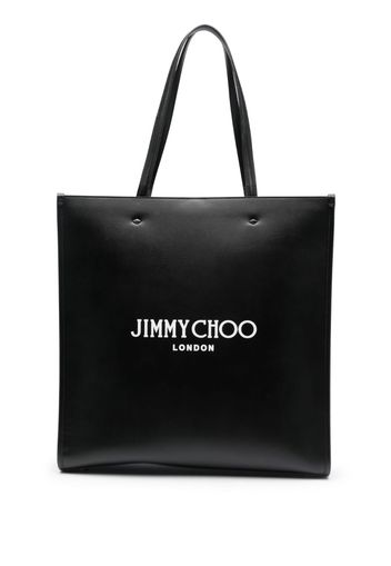 Jimmy Choo N/S logo-print tote bag - Schwarz