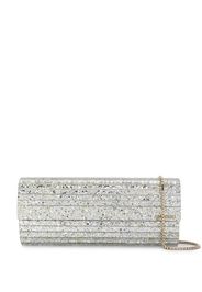 Jimmy Choo 'Sweetie' Clutch im Glitter-Look - Metallisch