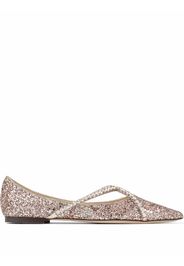 Jimmy Choo Ballerinas mit Kristallen - Rosa