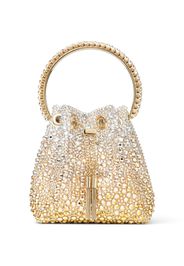 Jimmy Choo Bon Bon Beuteltasche mit Kristallen - Gold