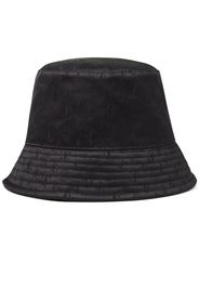 Jimmy Choo monogram-pattern bucket hat - Schwarz