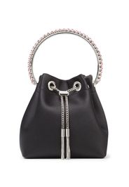 Jimmy Choo Bon Bon Schultertasche mit Kristallen - Schwarz