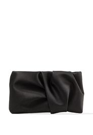 Jimmy Choo Bonny ruched clutch - Schwarz