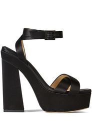 Jimmy Choo Sandalen aus Satin 140mm - Schwarz