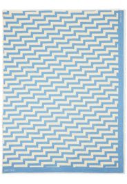 Jimmy Choo Teia abstract-print scarf - Blau