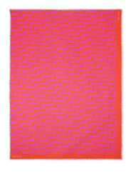 Jimmy Choo Teia abstract-print scarf - Rosa