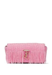 Jimmy Choo Mini Schultertasche mit Kristallen - Rosa