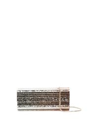 Jimmy Choo Sweetie glitter clutch bag - Silber