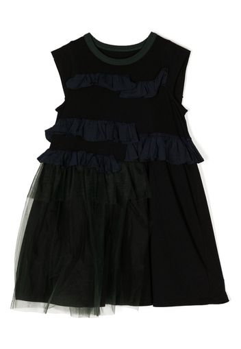 jnby by JNBY ruffle-detailing sleeveless dress - Schwarz