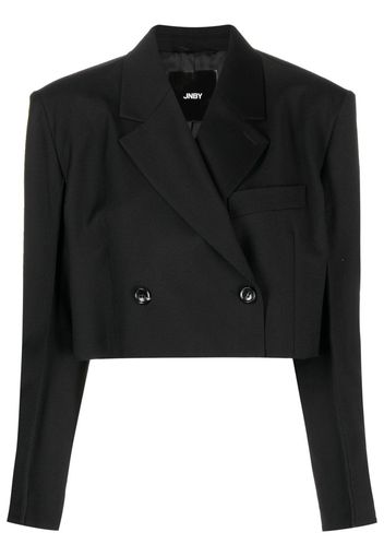 JNBY Doppelreihiger Cropped-Blazer - Schwarz