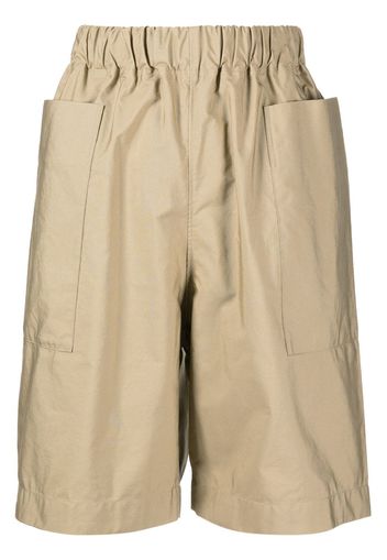 JNBY elasticated-waistband straight-leg shorts - Braun