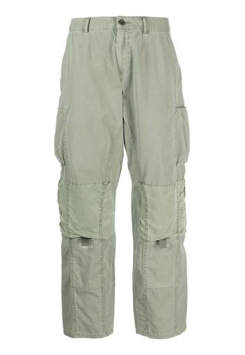 John Elliott mid-rise straight-leg work trousers - Grün