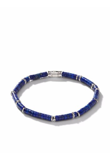 John Hardy Classic Chain Heishi Silver Perlenarmband - Blau