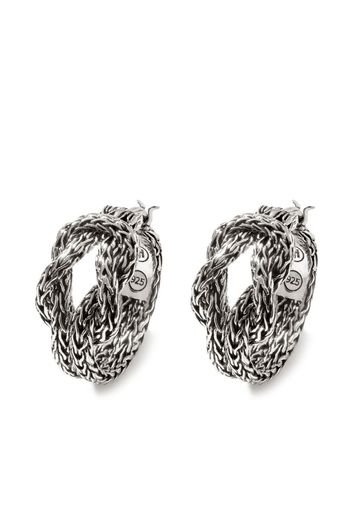 John Hardy Manah hoop earrings - Silber