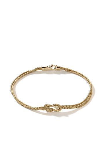 John Hardy 14kt yellow gold Manah 1.8mm double-row bracelet