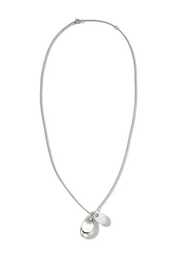 John Hardy sterling silver pebble pendant necklace - Silber