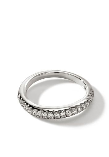 John Hardy Surf Pavé Band ring - Silber