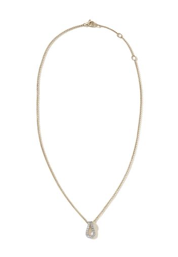 John Hardy 18kt yellow gold Surf Pavé diamond necklace