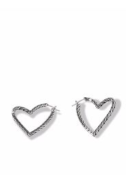 John Hardy Classic Chain Manah hoop earrings - Silber